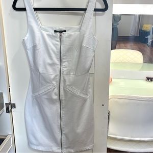 NEW Forever 21 White Zip Up Dress